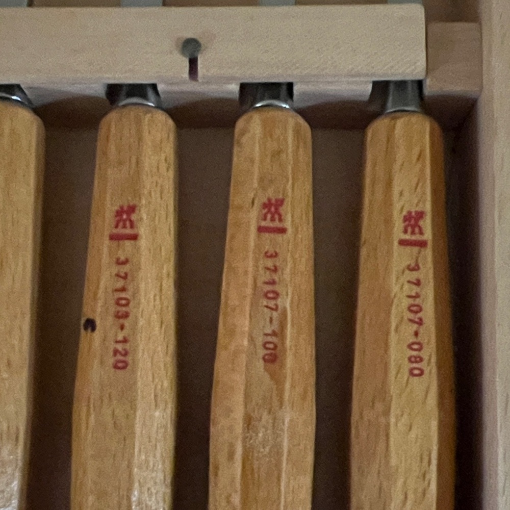 Wood Carving Tool Set with Wooden Handles - Picture 7 of 8